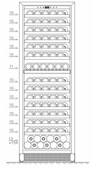 Встраиваемый винный шкаф Cold Vine C89-KSB3