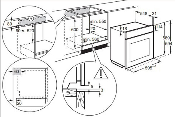 Электрический духовой шкаф AEG BES33111XM