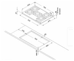 Газовая варочная панель Korting HG 7115 CTRR