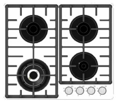 Газовая варочная панель Rodmans Studio BHG 6412 TDS WH