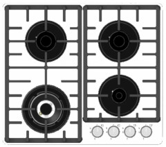 Газовая варочная панель Rodmans Studio BHG 6412 TDS WH