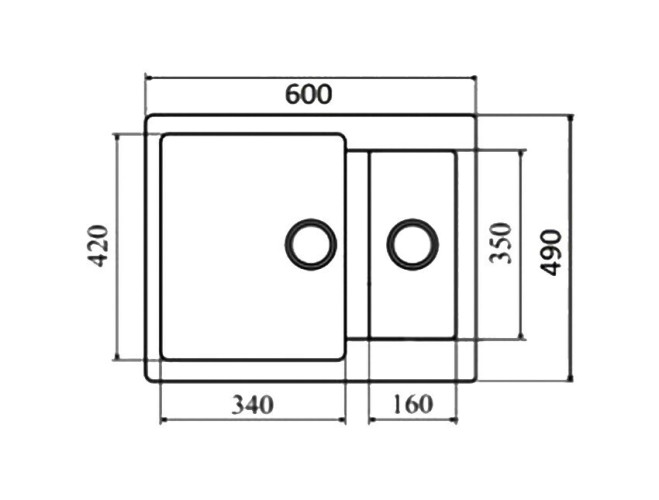 Кухонная мойка Zigmund & Shtain Rechteck 600.2 молодое шампанское