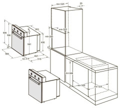 Электрический духовой шкаф Darina 1U6 BDE 111 707 Bg