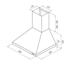 Кухонная вытяжка Maunfeld Retro С 60 бежевый