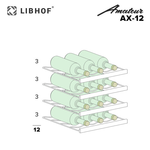 Встраиваемый винный шкаф Dunavox DAU-40.138SS