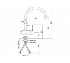 Смеситель для кухни Paffoni RINGO хром RIN180CR