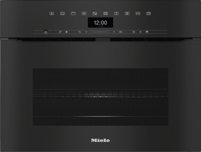 Электрический духовой шкаф Miele H 7440 BMX Obsidian Black, черный обсидиан