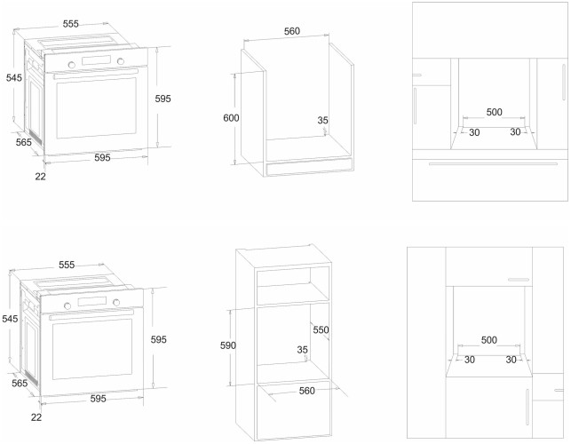 Электрический духовой шкаф Simfer B 6EW 56070