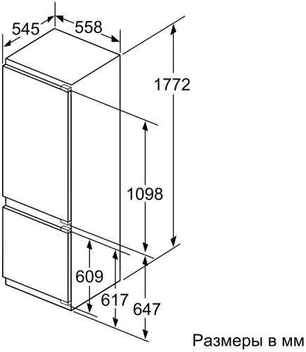 Встраиваемый холодильник Siemens KI 87SAF30R