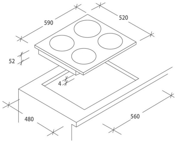 Индукционная варочная панель Candy CI 640 CB