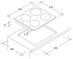 Индукционная варочная панель Candy CI 640 CB