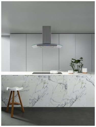 Кухонная вытяжка MBS ZINNIA 190 ISLAND GLASS