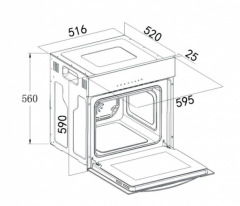 Электрический духовой шкаф Weissgauff EOM 710 SW 438 036