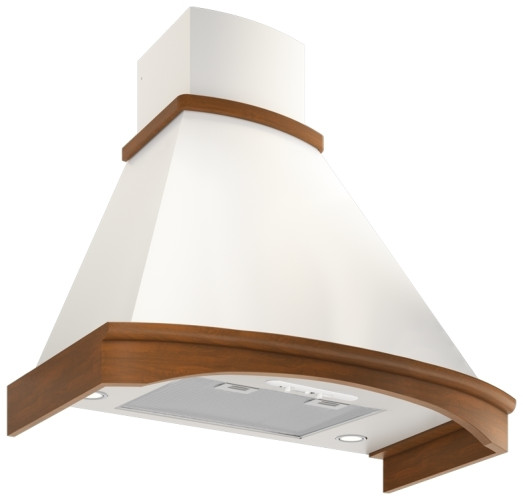 Кухонная вытяжка Elikor Ротонда 650 90 бежевый/бук орех