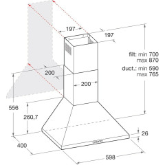Кухонная вытяжка Indesit IHPC 6.4 LM X