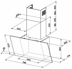Кухонная вытяжка Faber Glam-Light EV8P WH/T A80