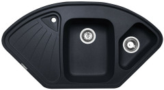 Кухонная мойка Zigmund &amp; Shtain ECKIG 1000.2 темная скала
