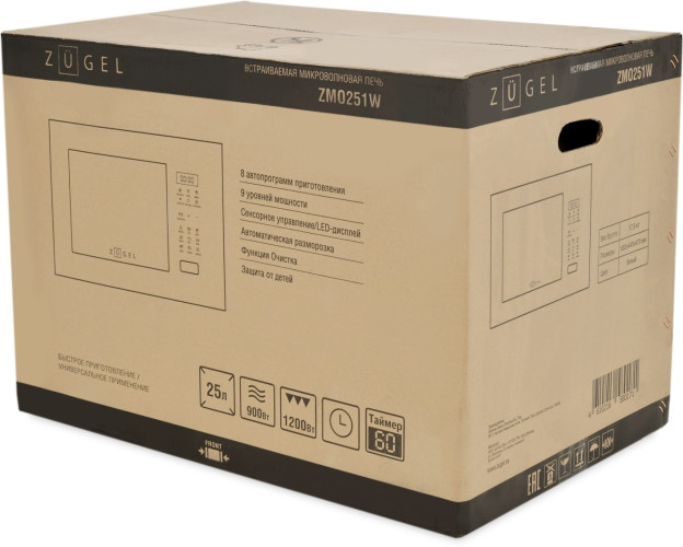 Встраиваемая микроволновая печь Zugel ZMO251W