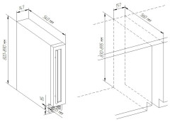 Встраиваемый винный шкаф Cavanova CV-007KT