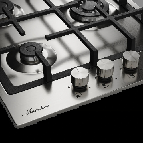 Газовая варочная панель Monsher MSG 45 Acier