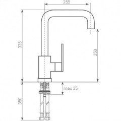 Смеситель для кухни Zigmund &amp; Shtain ZS 1400 нержавейка полированная