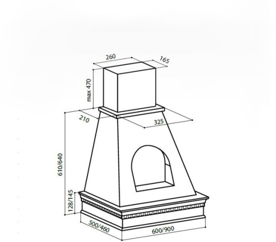 Кухонная вытяжка LEX ANCONA 900 IVORY