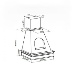 Кухонная вытяжка LEX ANCONA 900 IVORY