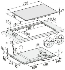 Индукционная варочная панель Miele KM 7414 FX, черный