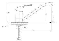 Смеситель для кухни Rush Corsica CO4240-27