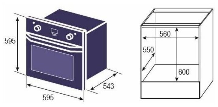 Электрический духовой шкаф Zigmund Shtain E 153 B