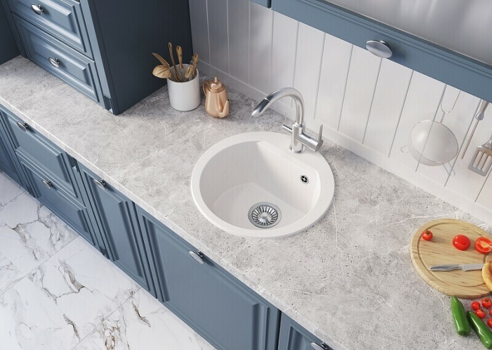 Кухонная мойка Polygran ATOL-460 №302 Песоч