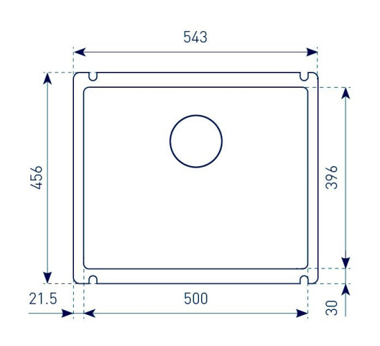 Кухонная мойка Zigmund & Shtain Integra 500 каменная соль