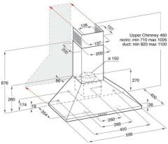 Кухонная вытяжка Hotpoint-Ariston HHPC 6.4F LM X