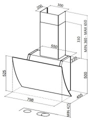 Кухонная вытяжка Faber Versus WH A80