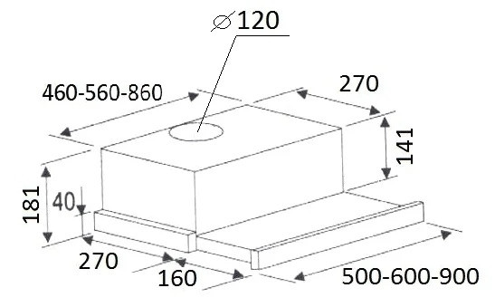 Встраиваемая вытяжка Kuppersberg SlimLux II 60 XFG