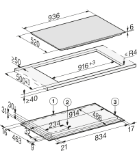 Индукционная варочная панель Miele KM 7999 FL, черный