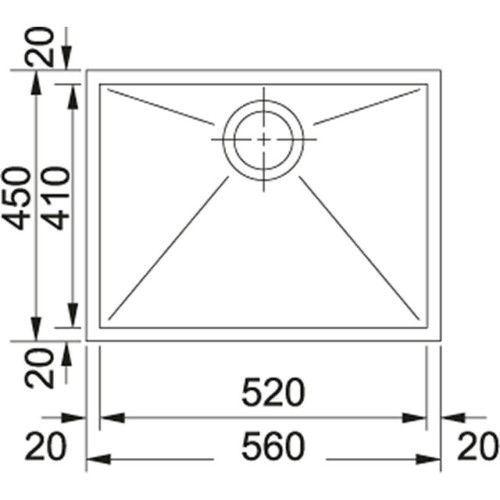 Кухонная мойка Franke PPX 110-52 нерж. сталь 122.0203.471