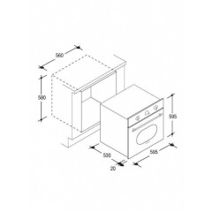 Электрический духовой шкаф Candy FCL 614/6 AV