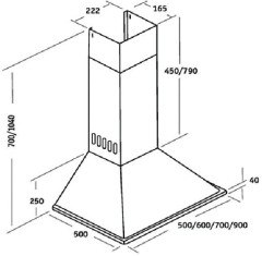 Кухонная вытяжка Weissgauff Alpha 60 PB IX