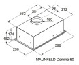 Встраиваемая вытяжка MAUNFELD Domina 60 чёрный