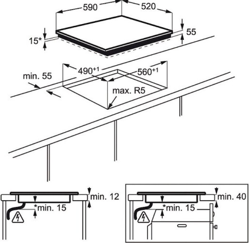 Индукционная варочная панель Electrolux EHD 60020 X