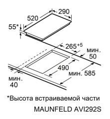 Индукционная варочная панель Maunfeld AVI292STBK