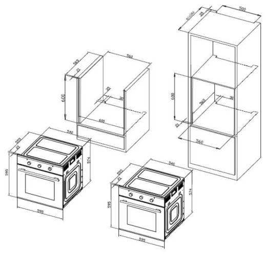 Электрический духовой шкаф Hyundai HEO 6640 IX