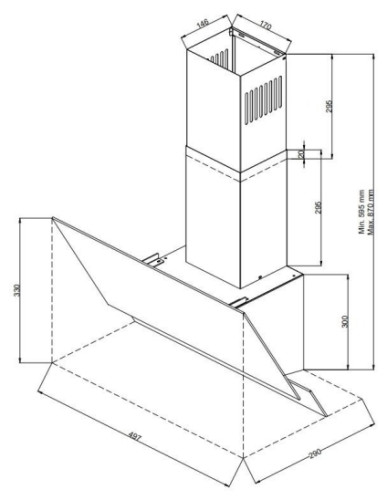 Кухонная вытяжка Zigmund Shtain K 146 6 W