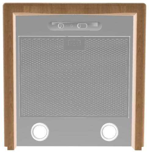 Кухонная вытяжка Elikor Вилла 50 бежевый дуб неокрашенный