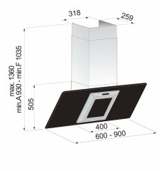 Кухонная вытяжка Beko HCA 91531 B