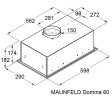 Встраиваемая вытяжка MAUNFELD Domina 60 белый