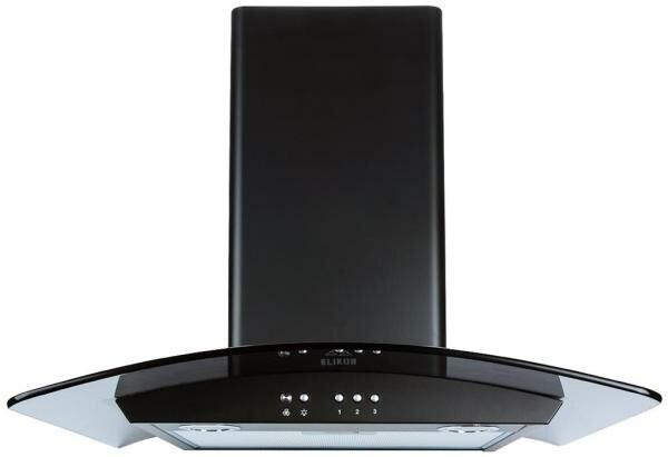 Кухонная вытяжка ELIKOR Аметист 60 черный гал тонированное стекло