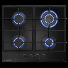 Газовая варочная панель MEFERI MGH604BK GLASS POWER