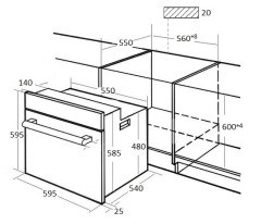 Электрический духовой шкаф Kuppersberg HFZ 690 B